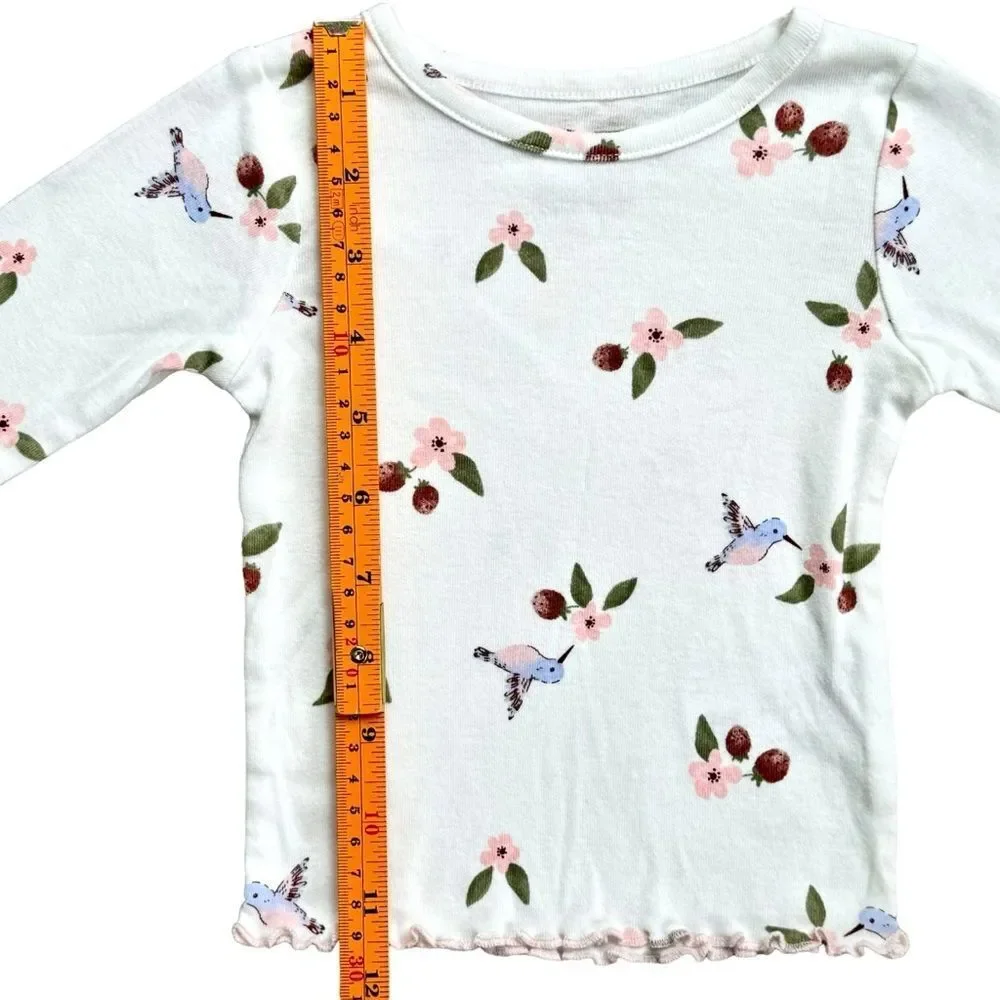 Carter’s Baby Girl 3 Piece Hummingbird Cotton Long Sleeve Outfit Set. 9 Months.